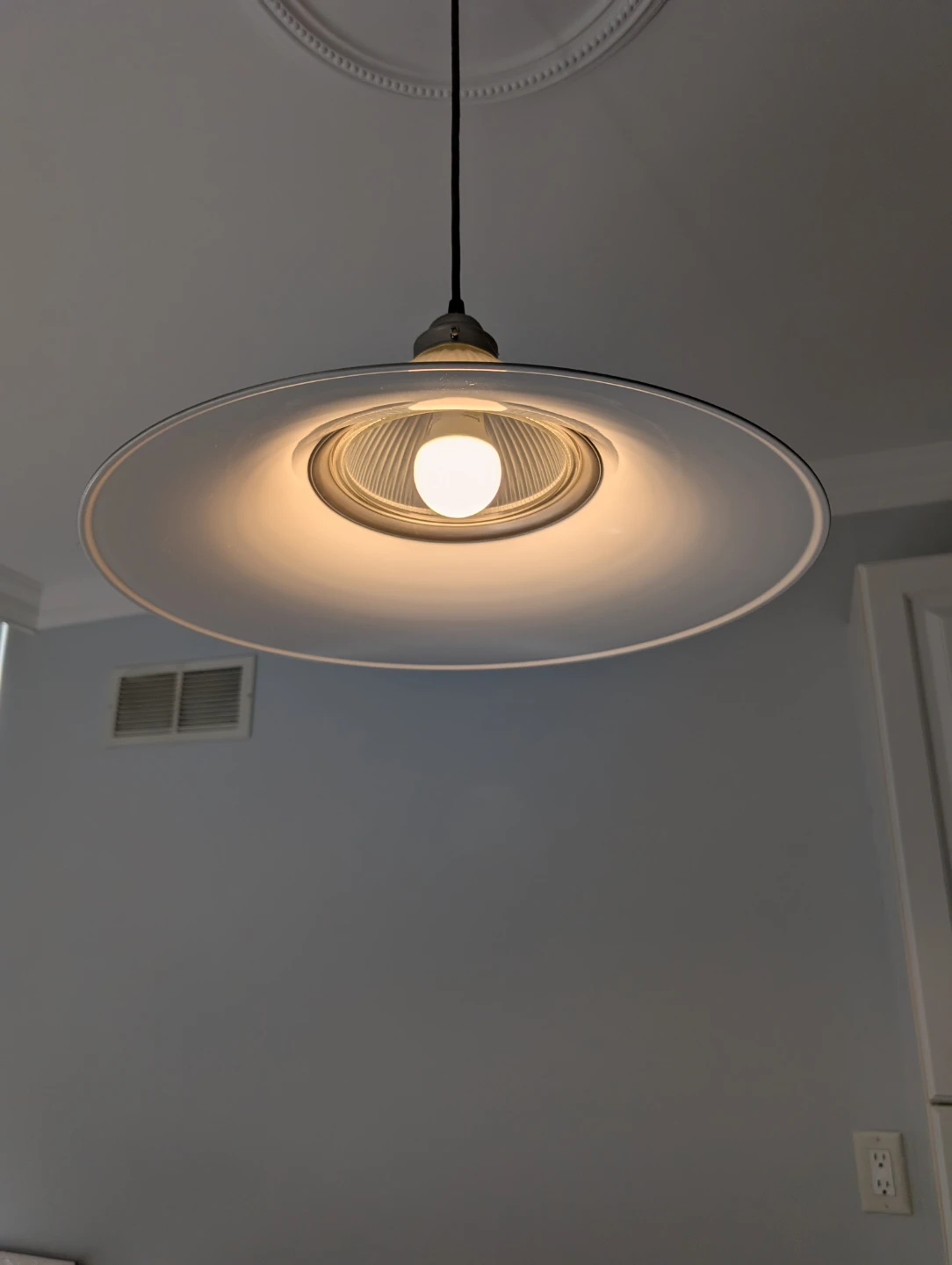 Grey Metal Pendant Light Fixture