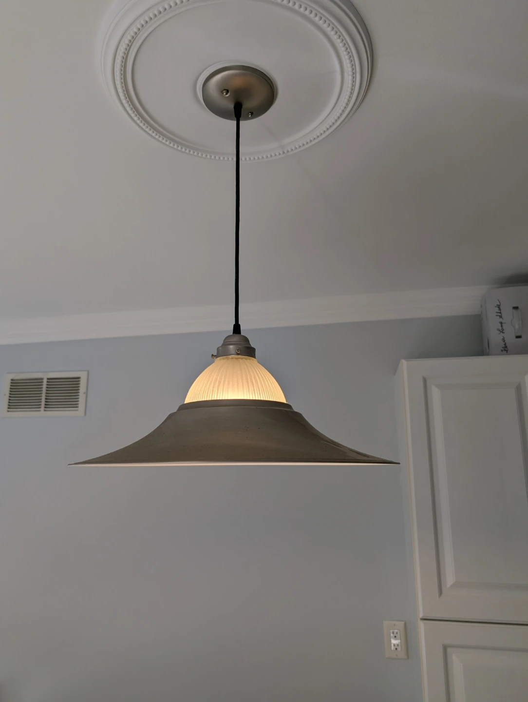 Grey Metal Pendant Light Fixture - photo 2