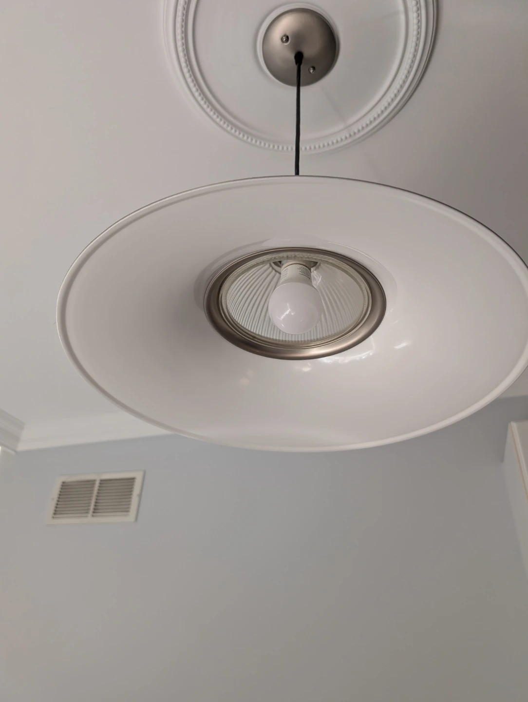 Grey Metal Pendant Light Fixture - photo 3
