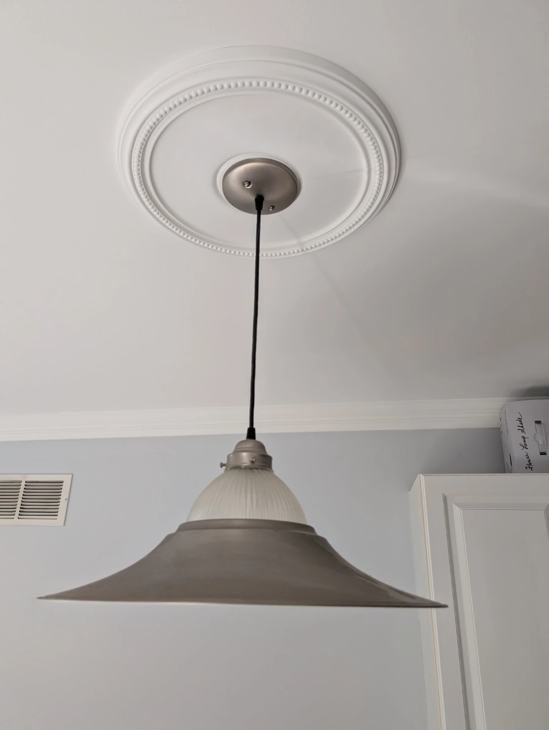 Grey Metal Pendant Light Fixture - photo 4