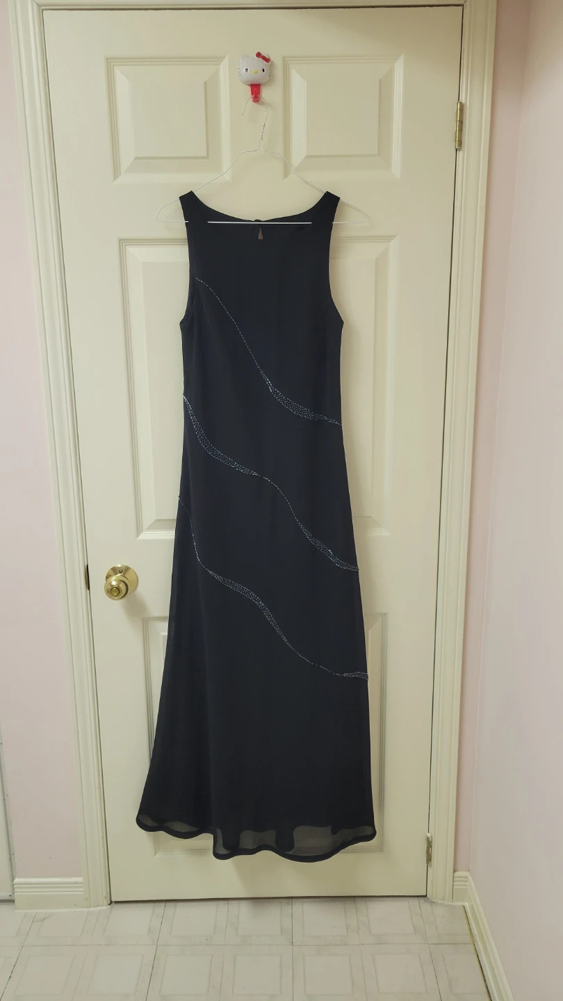 Jessica Black Sleeveless Maxi Dress Size 6