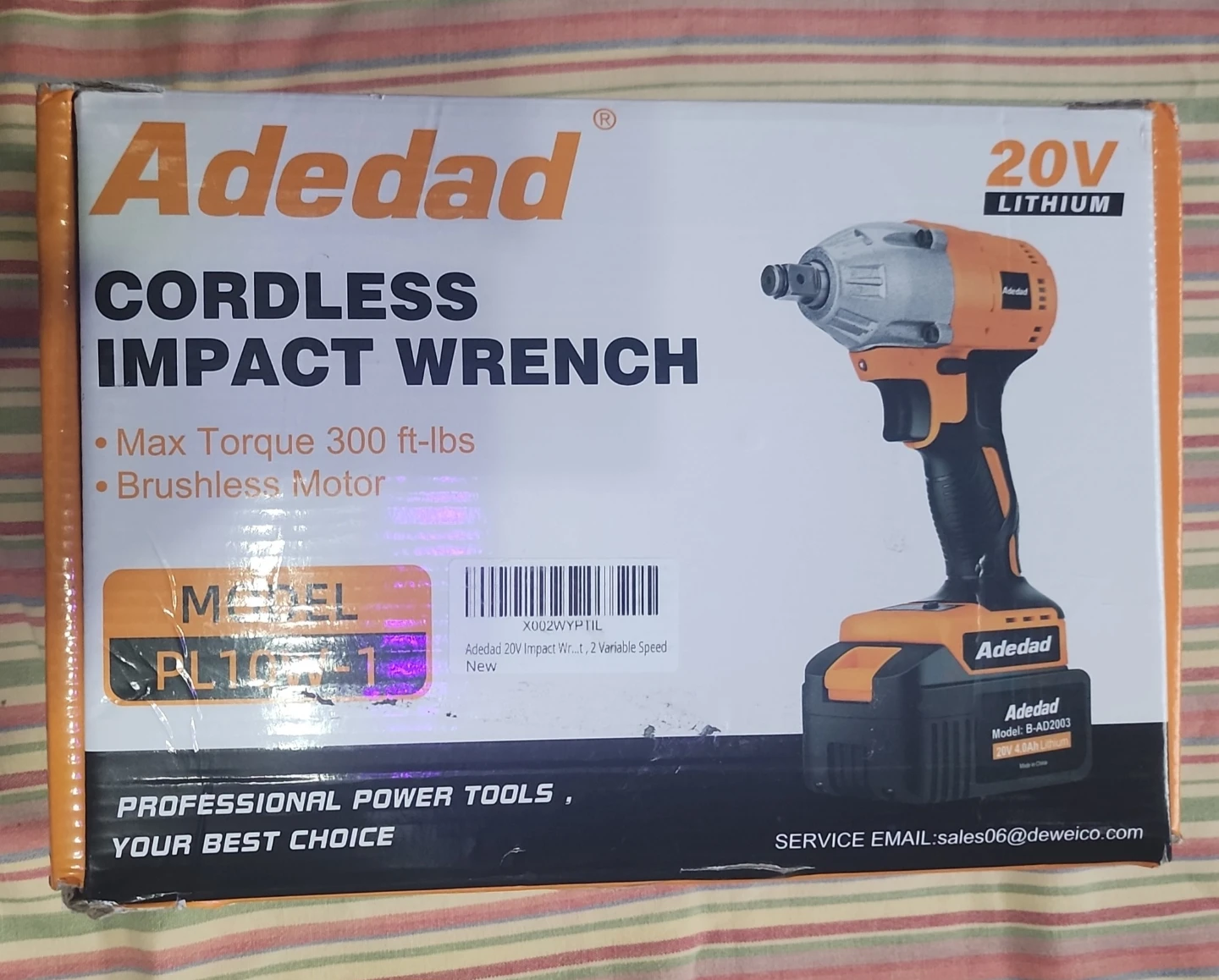 Adedad 20V Cordless Impact Wrench - photo 2