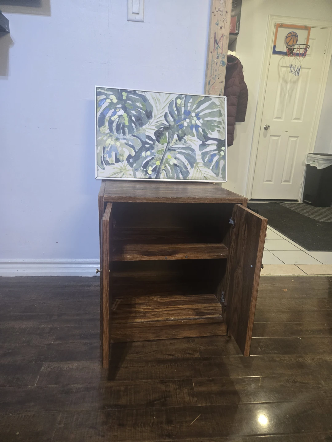 Wooden Storage Cabinet with Shelves