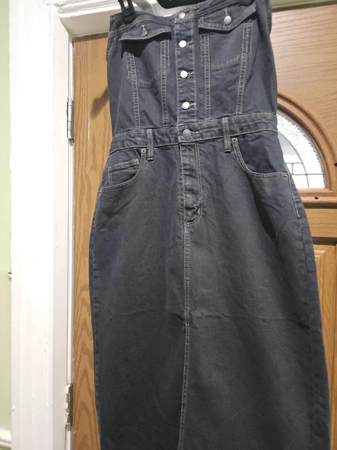 Universal Thread Black Denim Dress Size 8