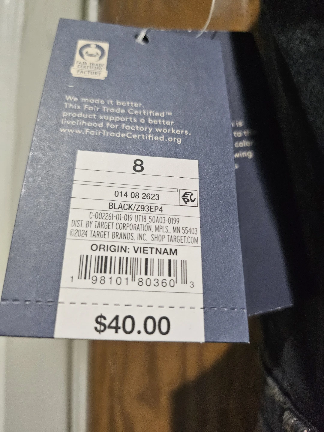 Universal Thread Black Denim Dress Size 8 - photo 5