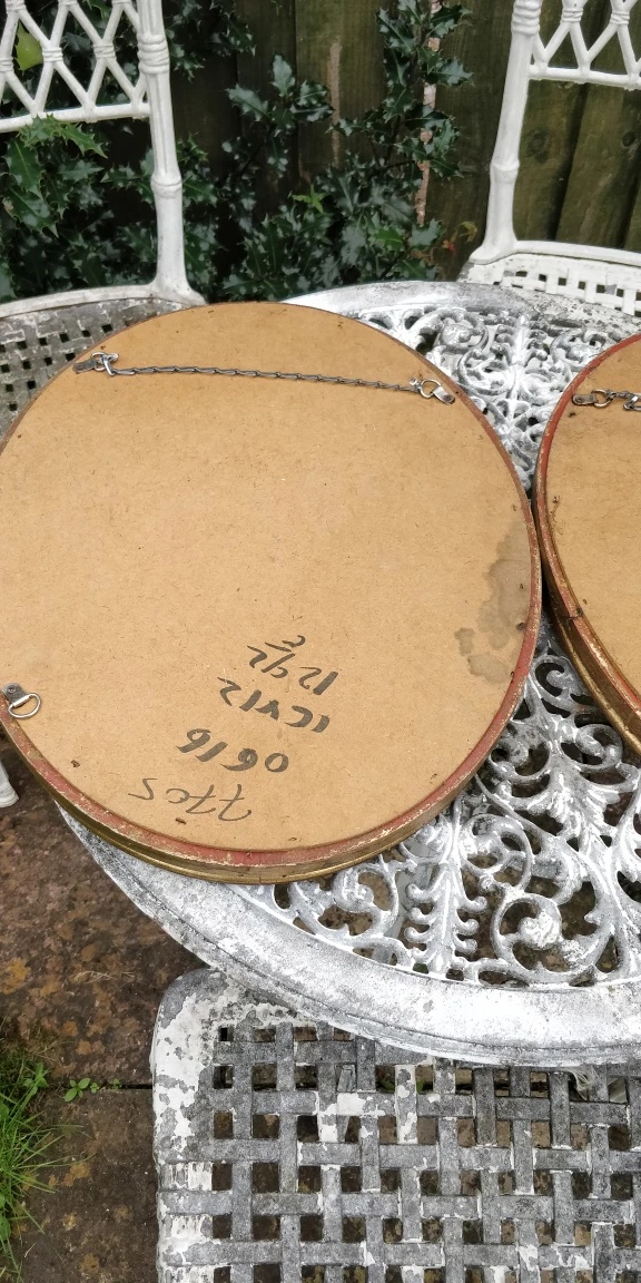 Vintage Oval Mirror with Gilded Frame - photo 4