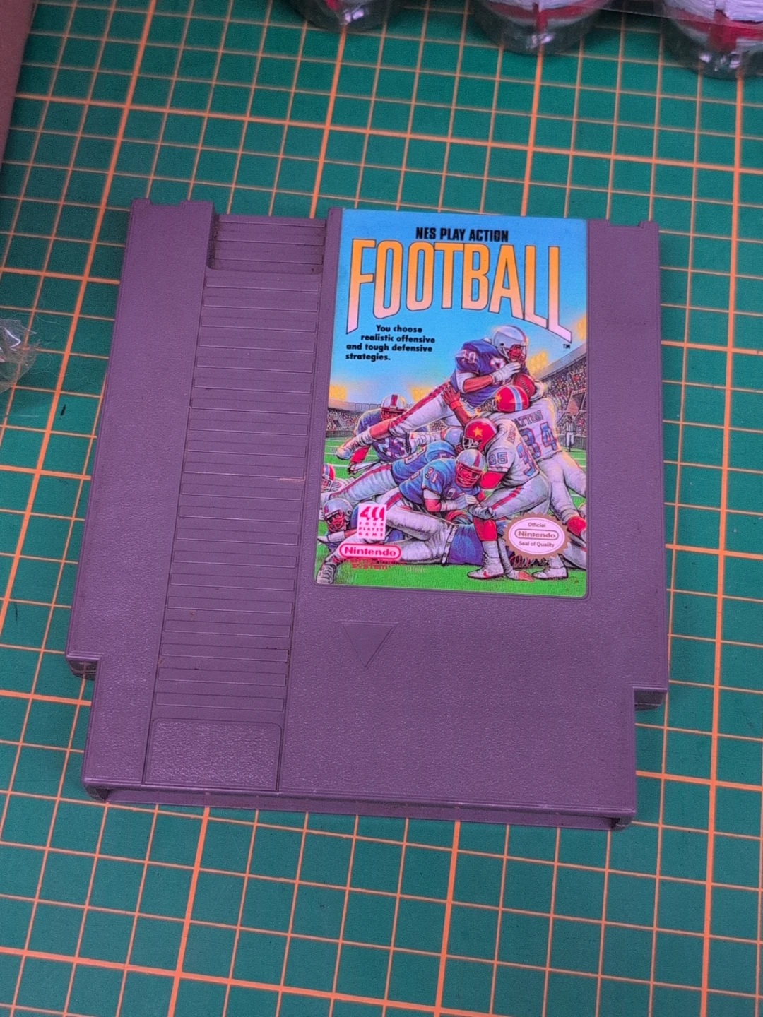 NES Play Action Football Nintendo Game Cartridge