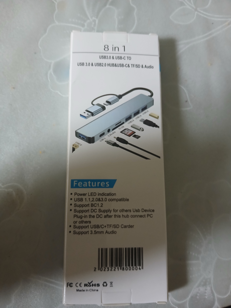 Type-C Adapter 8 in 1 USB Hub - photo 2