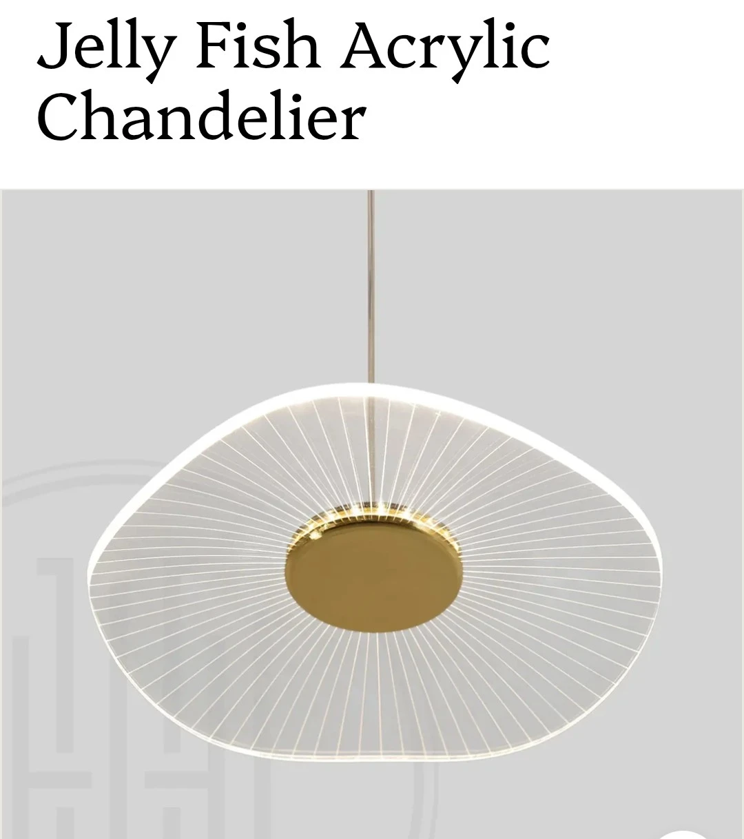 Jelly Fish Acrylic Chandelier - photo 2