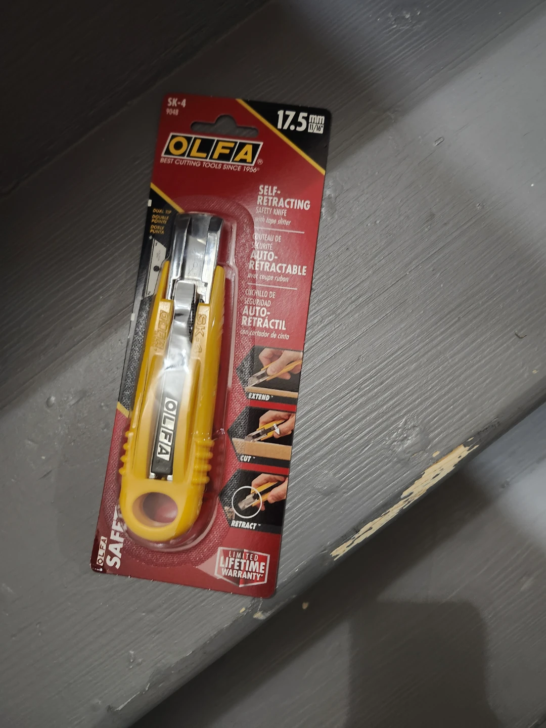 OLFA SK-4 Self-Retracting Safety Knife with Tape Slitter
