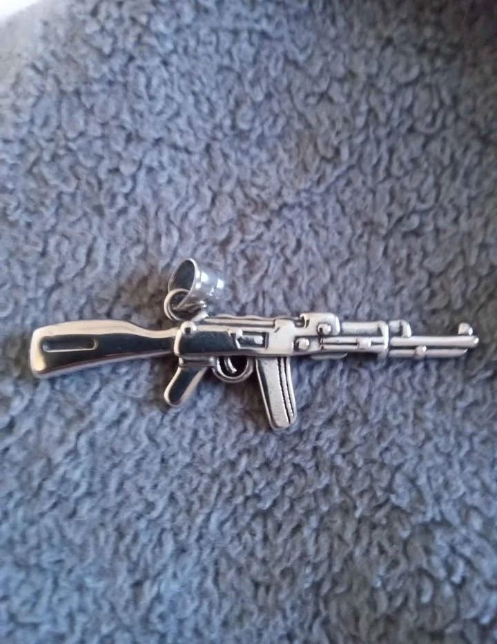 Stainless Steel AK-47 Pendant