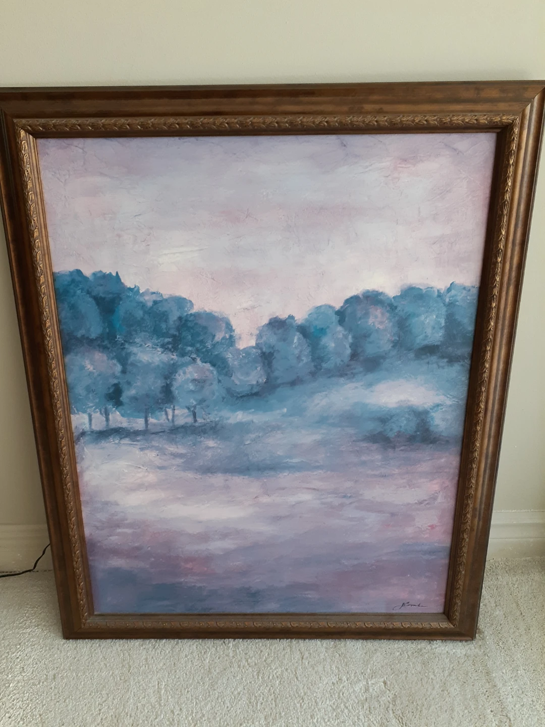 Framed Landscape Painting by J. Combi - photo 5
