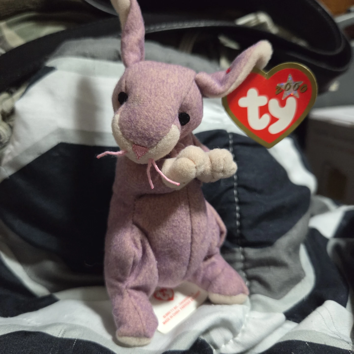 Ty Beanie Baby Pink Bunny 2000