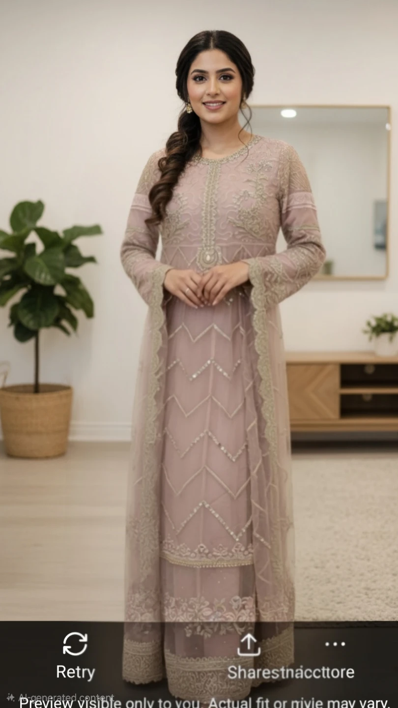 Heavy Embellished Kameez Shalwar Set