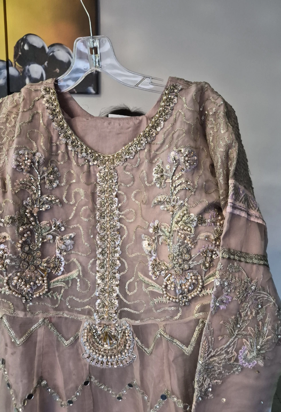 Heavy Embellished Kameez Shalwar Set - photo 3
