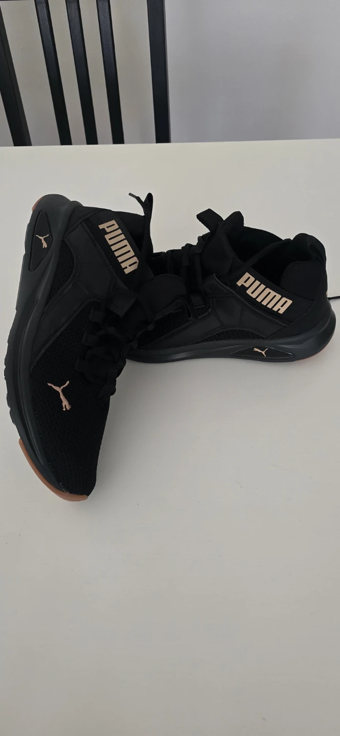 Puma Man's Black Gold SoftFoam Running Shoes Size 9.5 - photo 2