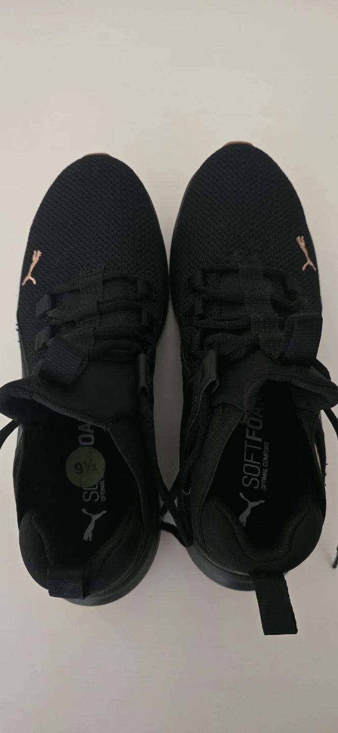 Puma Man's Black Gold SoftFoam Running Shoes Size 9.5 - photo 5