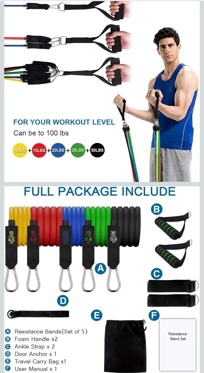Rantizon Resistance Bands Set