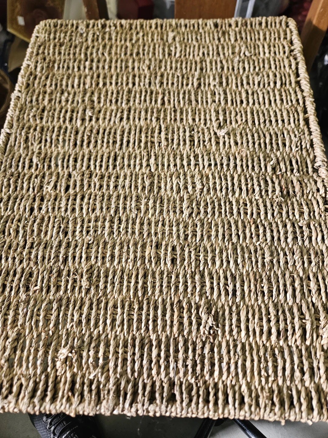 Woven Storage Basket with Wooden Handles - photo 2