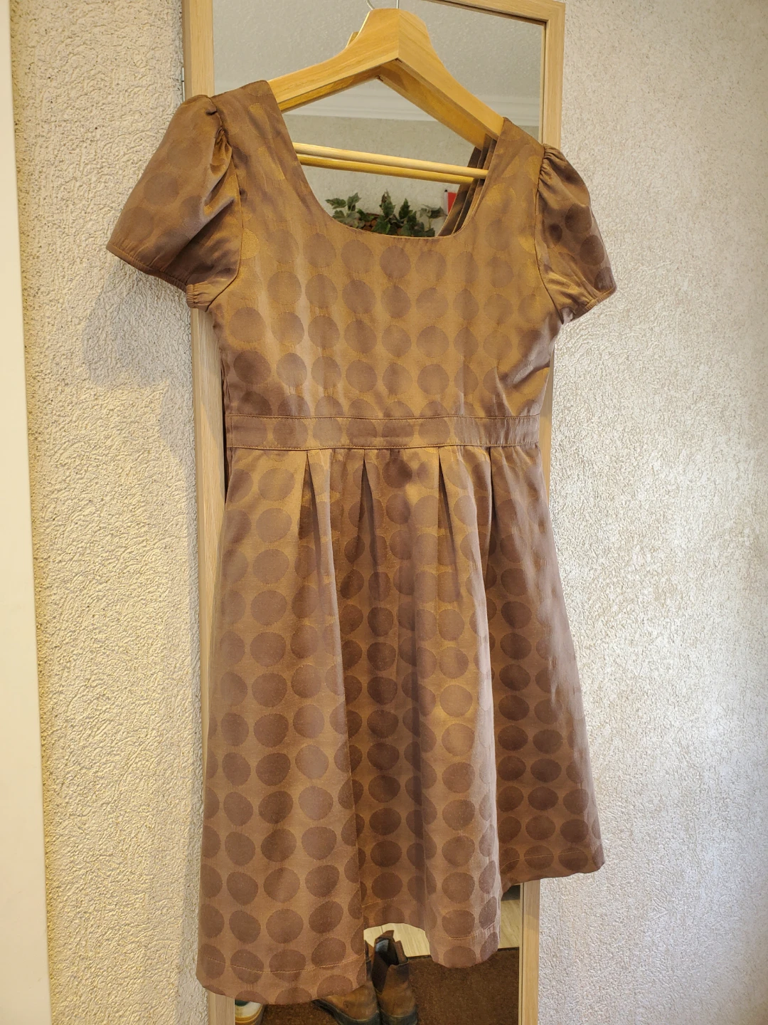 Review Never Established brown polka dot dress - photo 4
