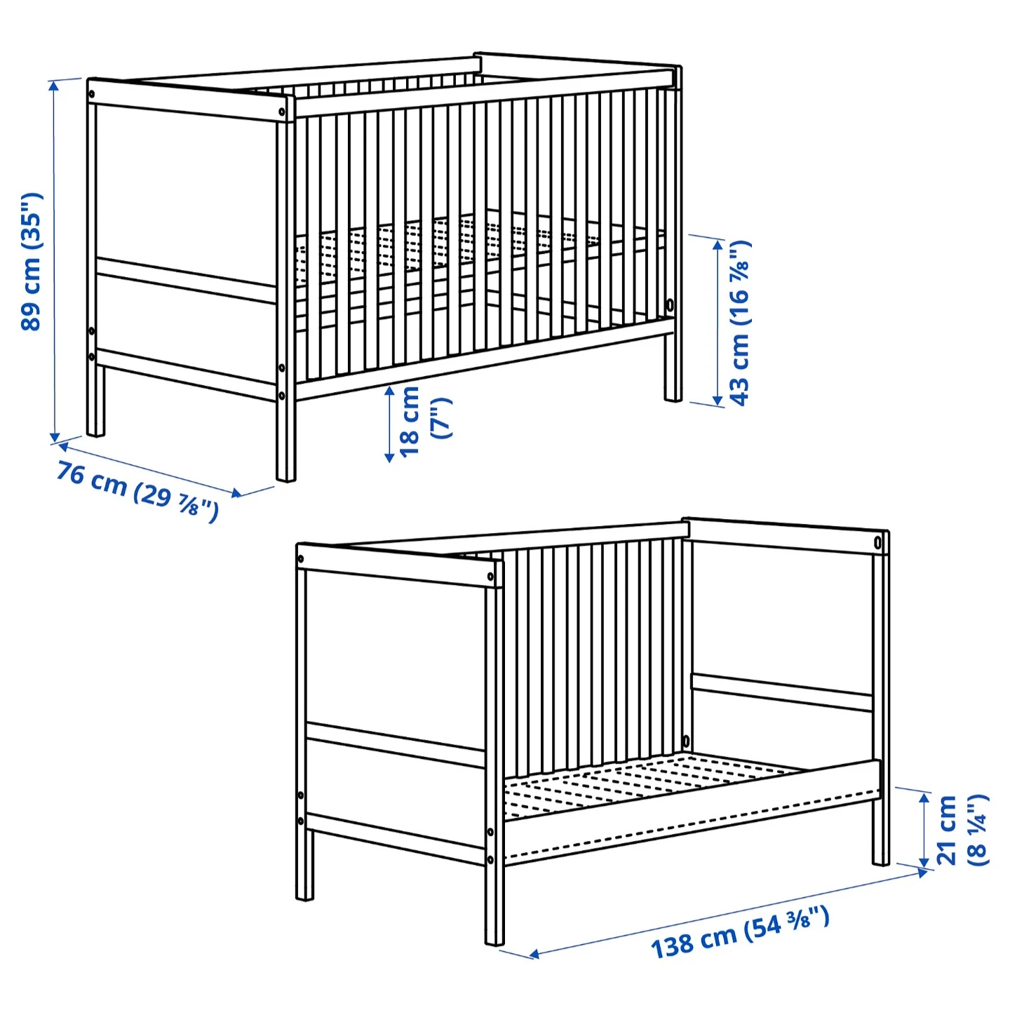 IKEA SUNDVIK Crib