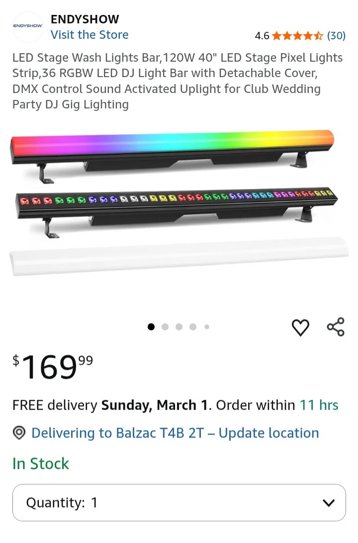 Stage light bar (New in box) - photo 2