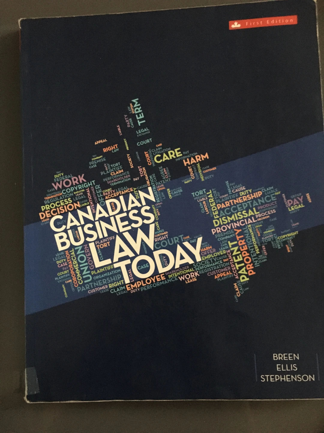Canadian Business Law Today Textbook