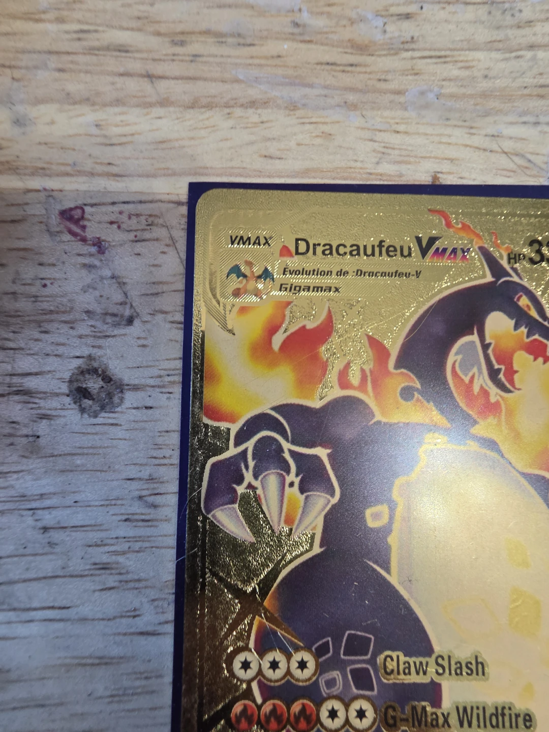 Pokemon Dracaufeu VMAX Gold Card - photo 2