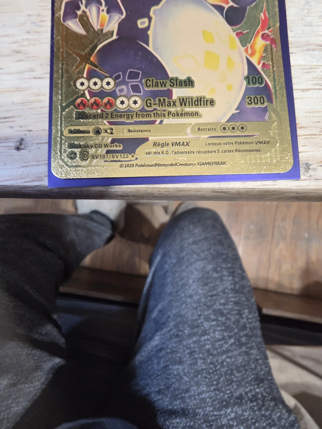 Pokemon Dracaufeu VMAX Gold Card - photo 3
