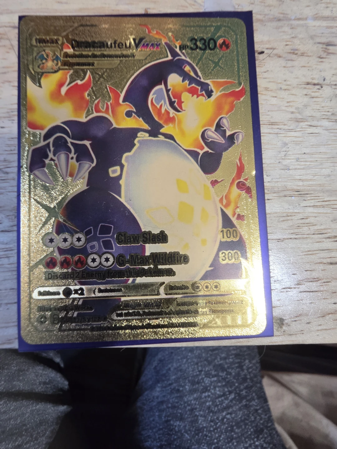 Pokemon Dracaufeu VMAX Gold Card - photo 4