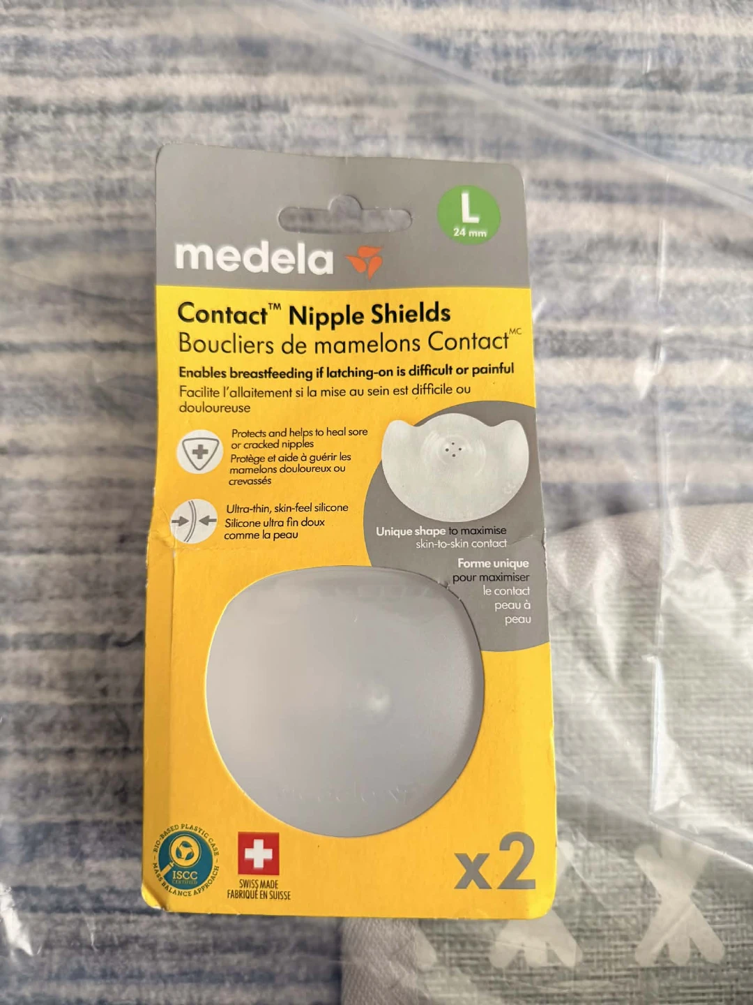 Medela Contact Nipple Shields L (24 mm) - Pack of 2