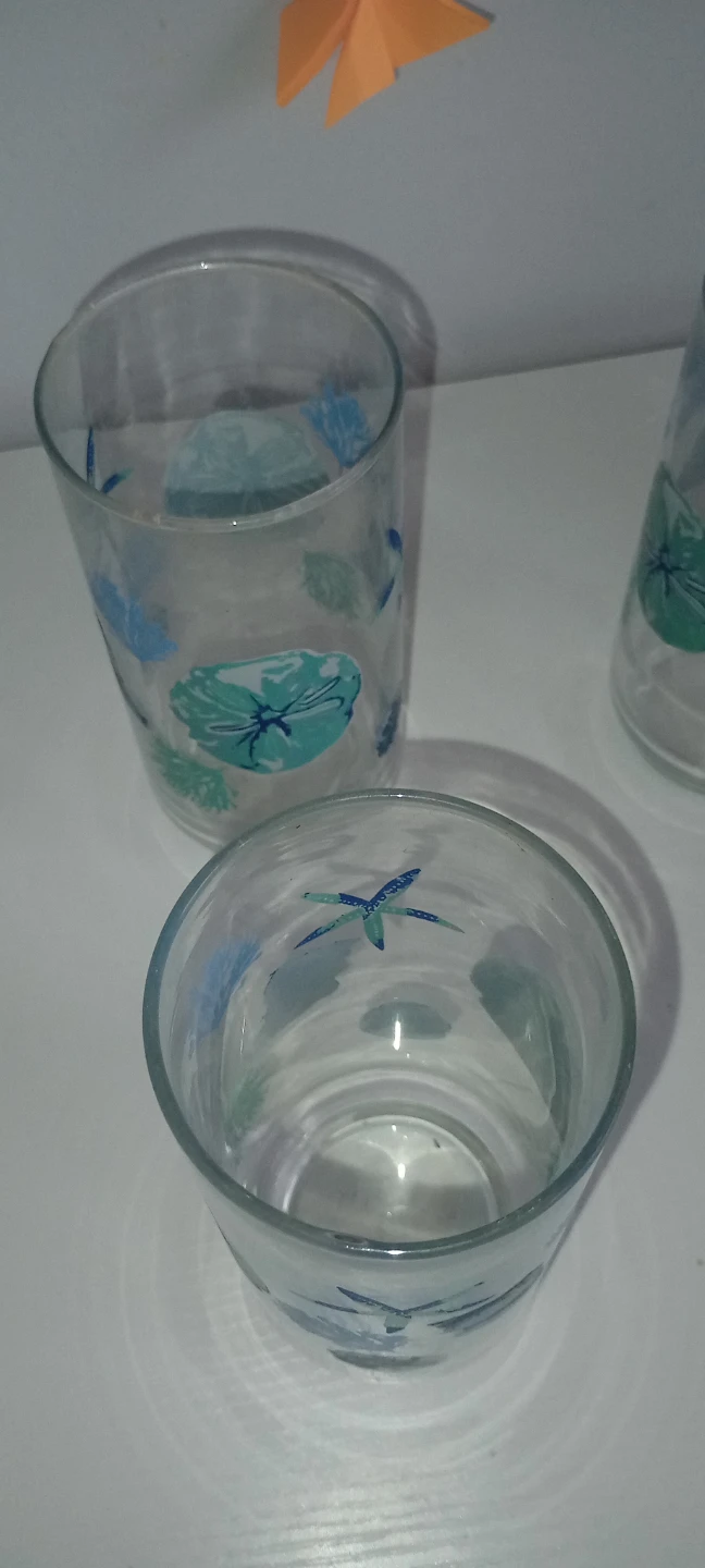 Set of 3 Vintage Nautical Tumbler Glasses - photo 2