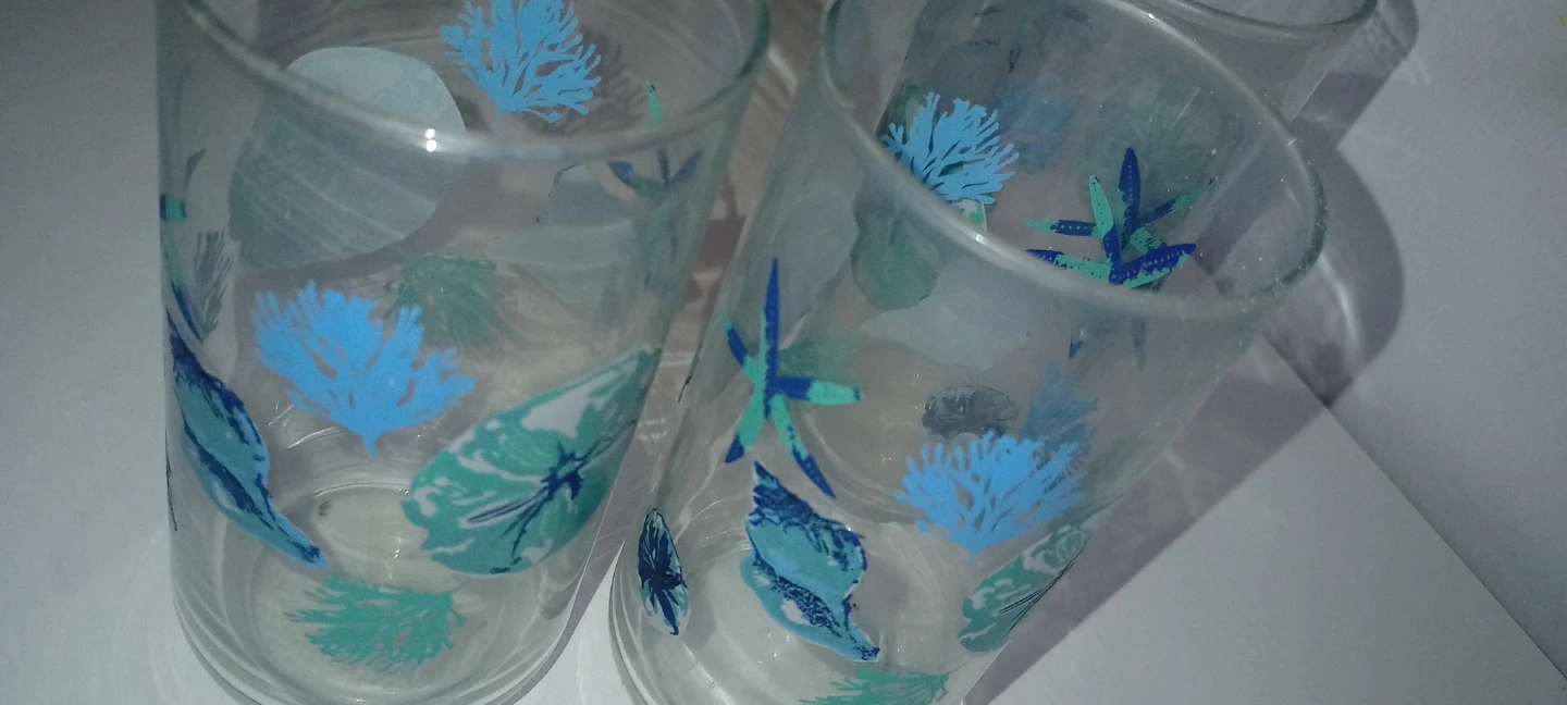 Set of 3 Vintage Nautical Tumbler Glasses - photo 3