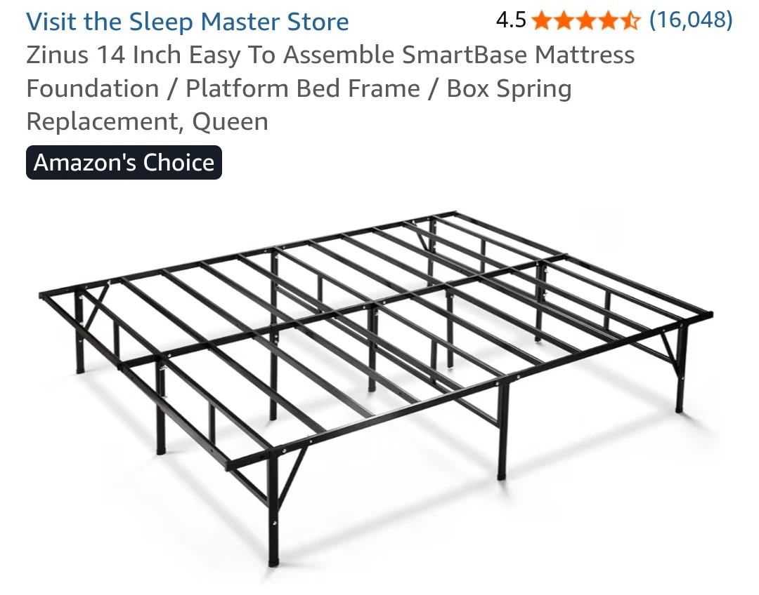 Zinus queen bed frame - photo 3