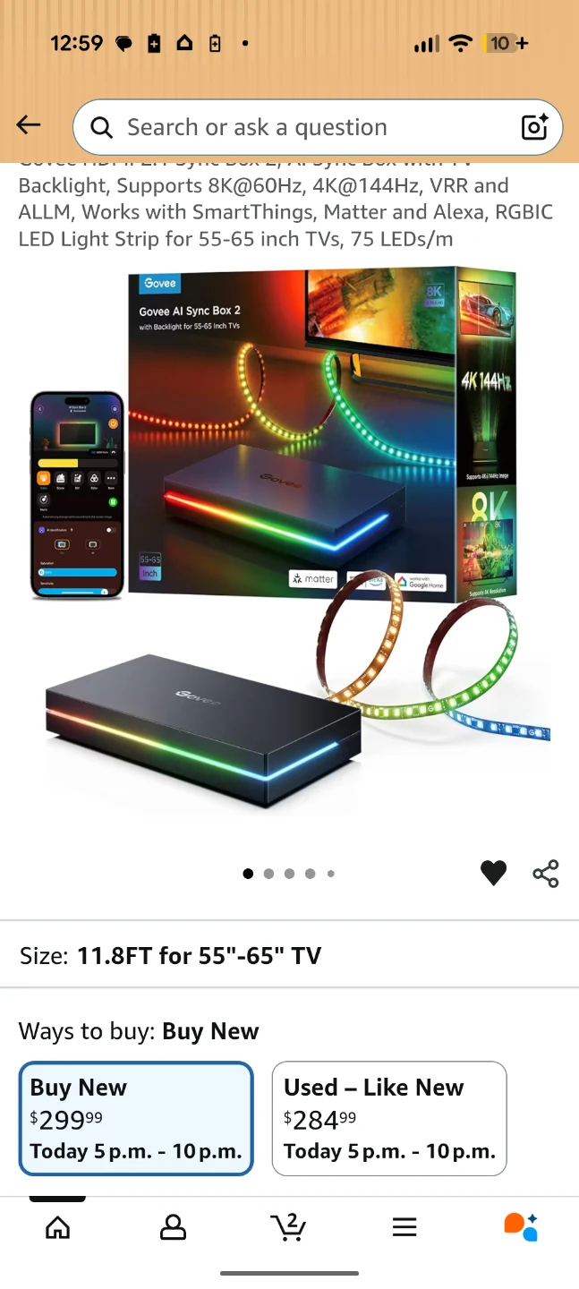 Govee AI Sync Box 2 with Backlight for 55-65 inch TVs - photo 3