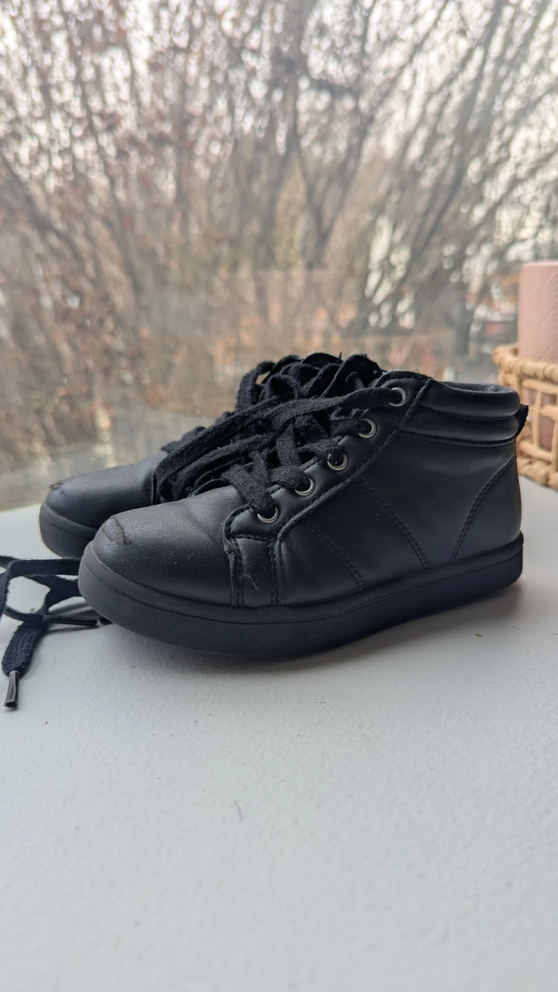 Black Hi-Top Sneakers - Size US 10/EUR28