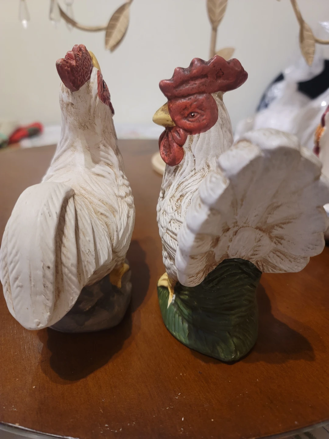 Pair of Ceramic Roosters - photo 2