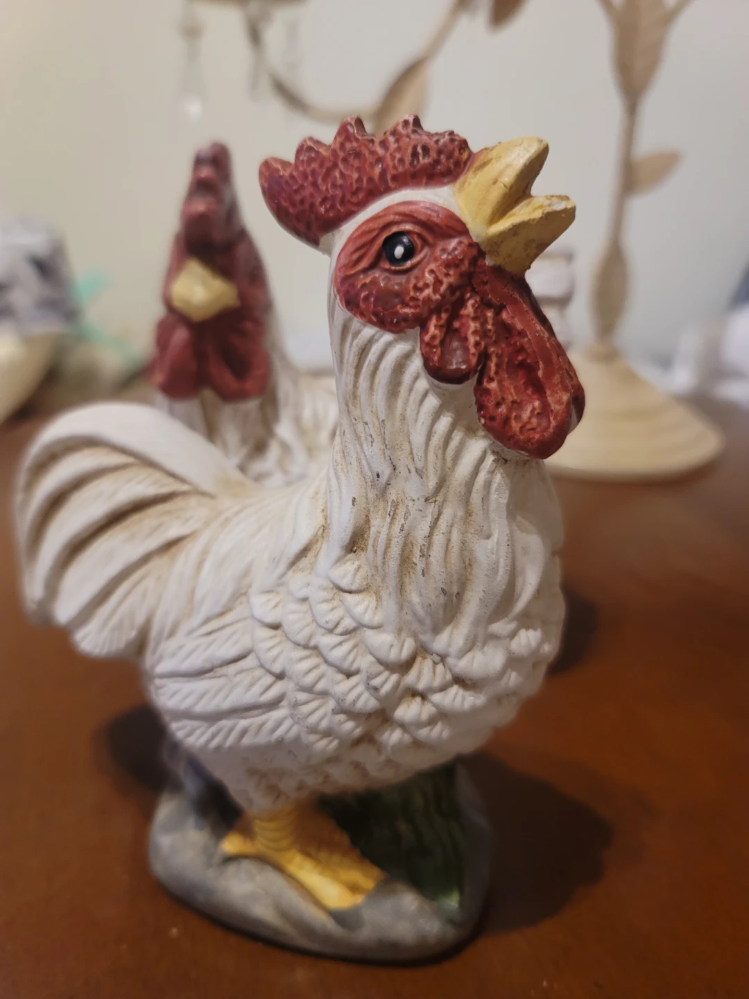 Pair of Ceramic Roosters - photo 3
