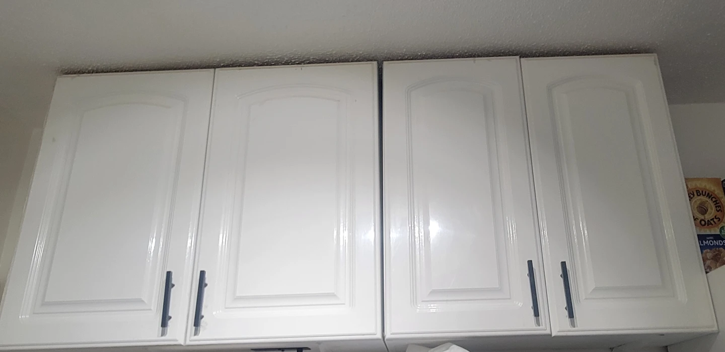 White Kitchen Cabinets with Black Handles - photo 3