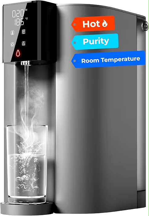 Water Dispenser - Hot, Purity, Room Temp Settings