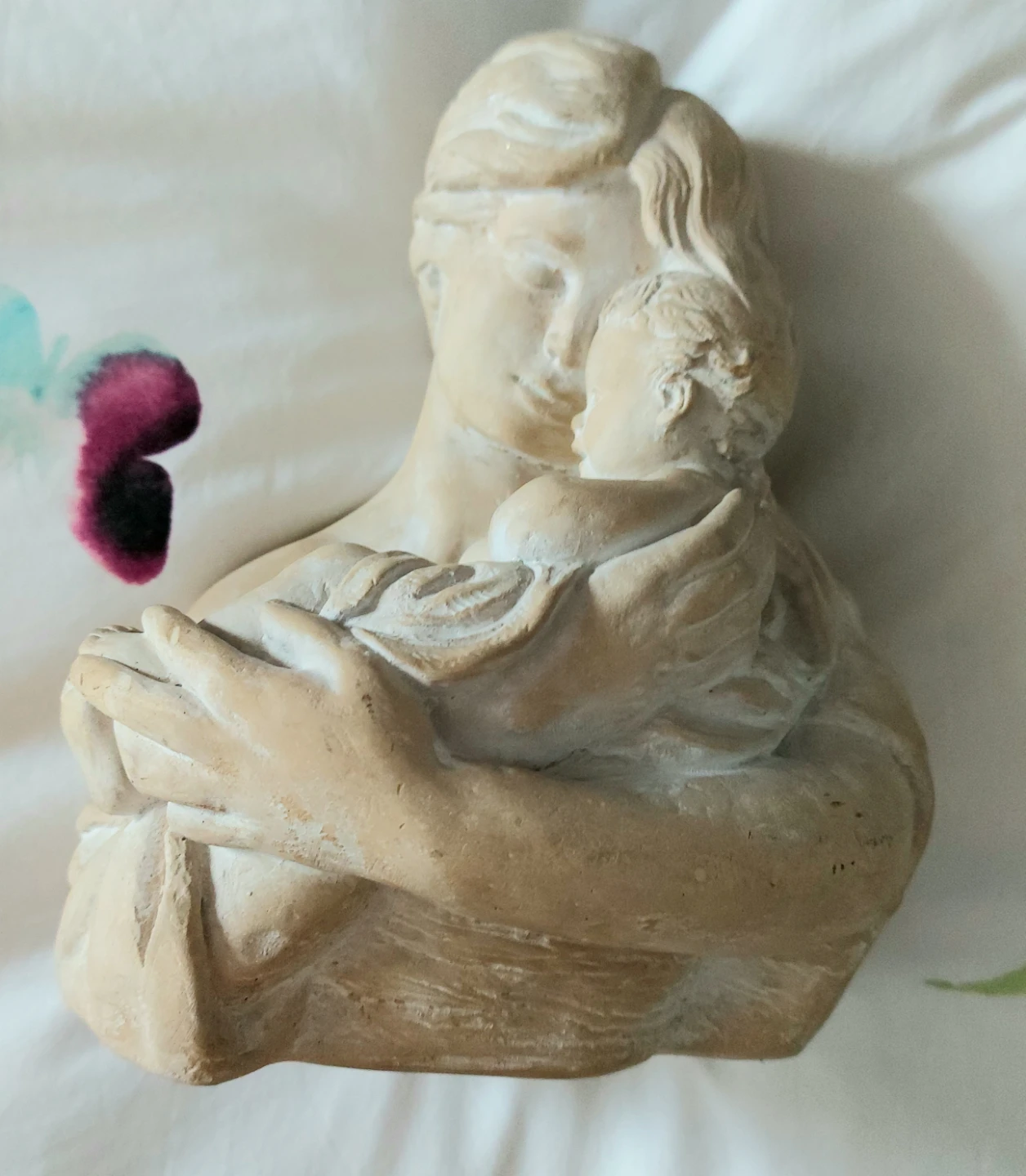 WM Marotta 1969 Sculpture Mother With Child, Signed