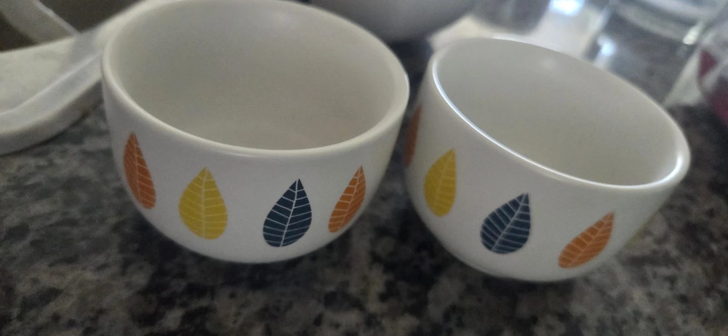Set of 2 Teacups with Leaf Design - photo 4