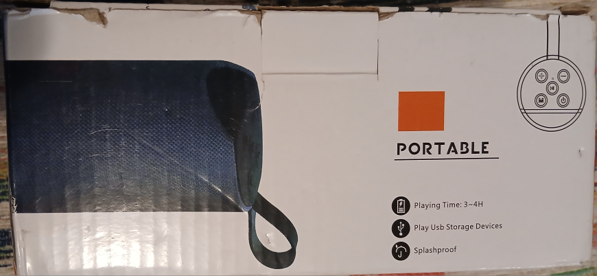 Blue Portable Bluetooth Speaker