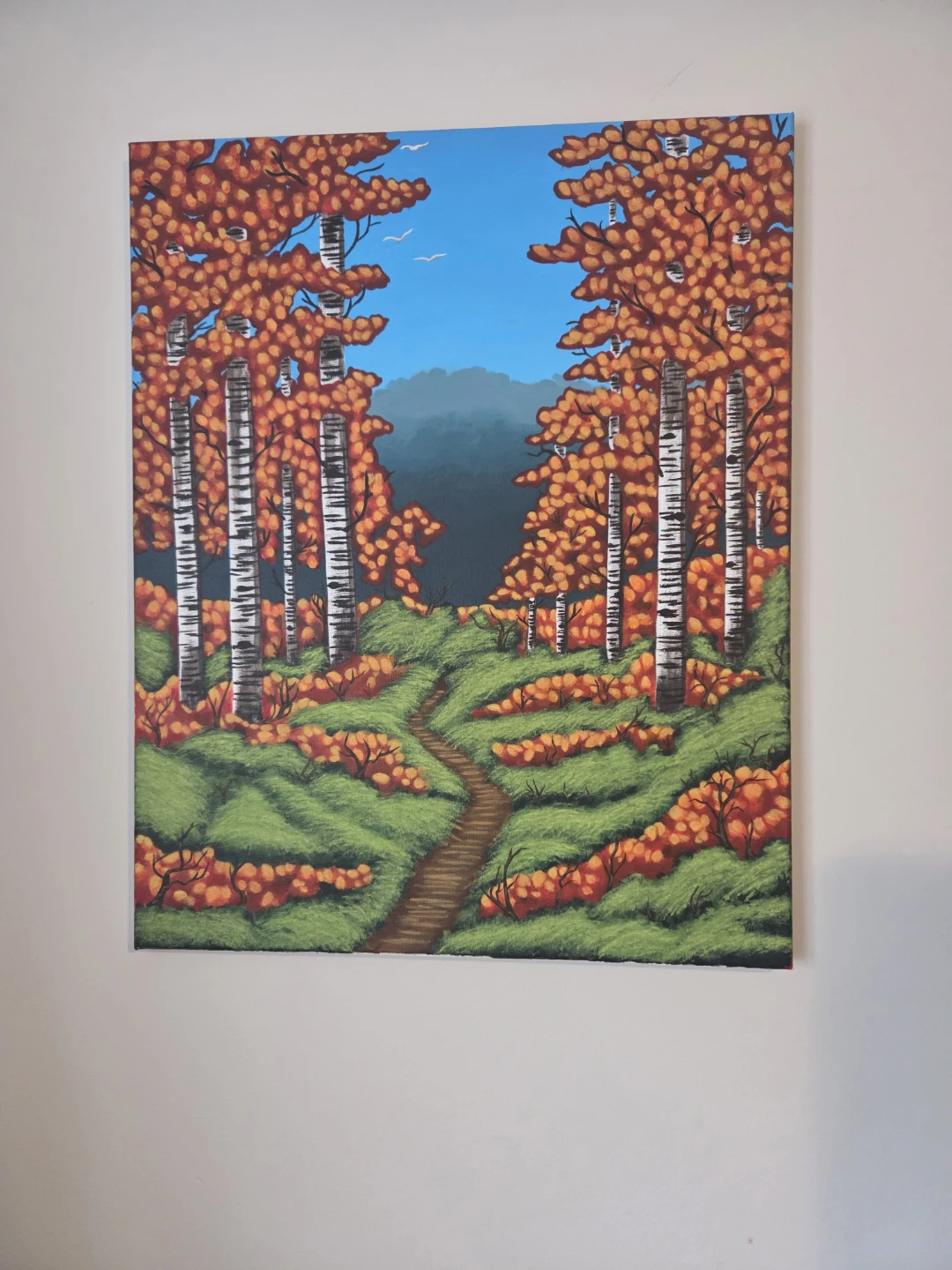 Autumn Forest Landscape Painting