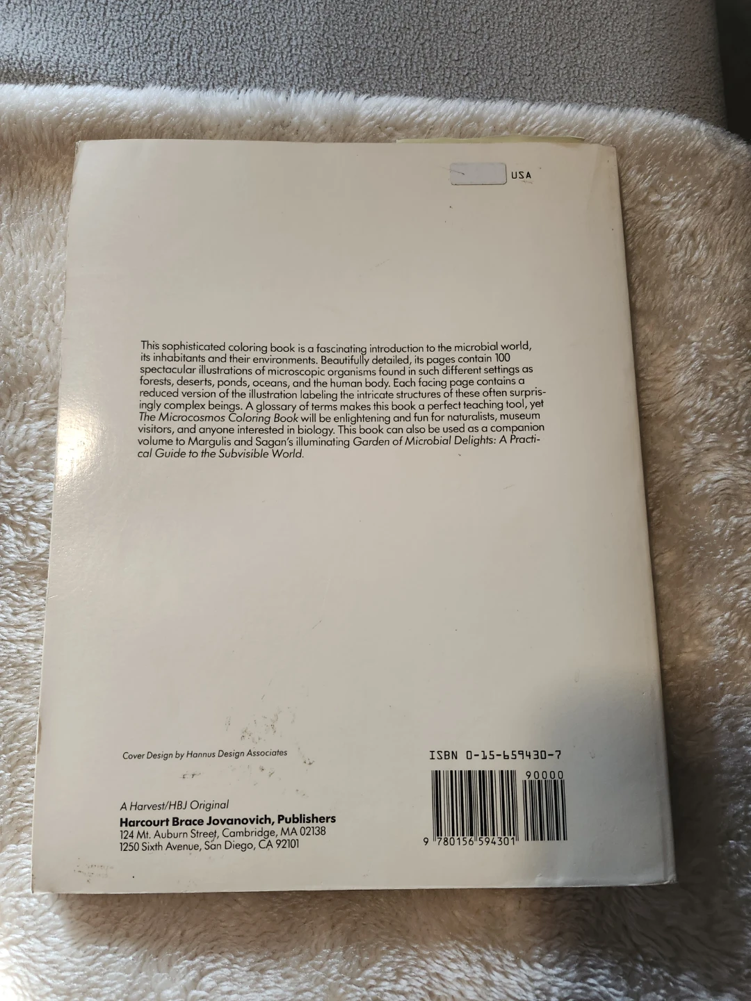 1988 Microcosmos Coloring Book by Margulis and Sagan - photo 2