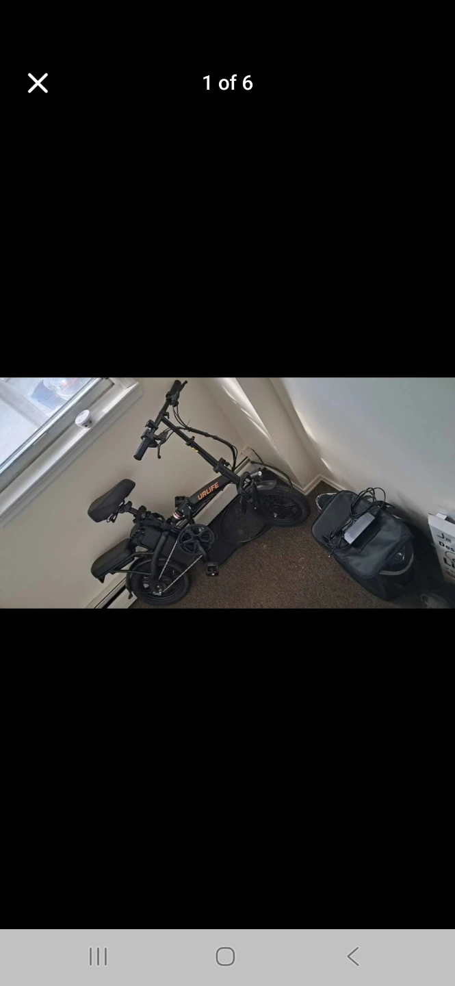 URLIFE Folding Electric Bike with Charger