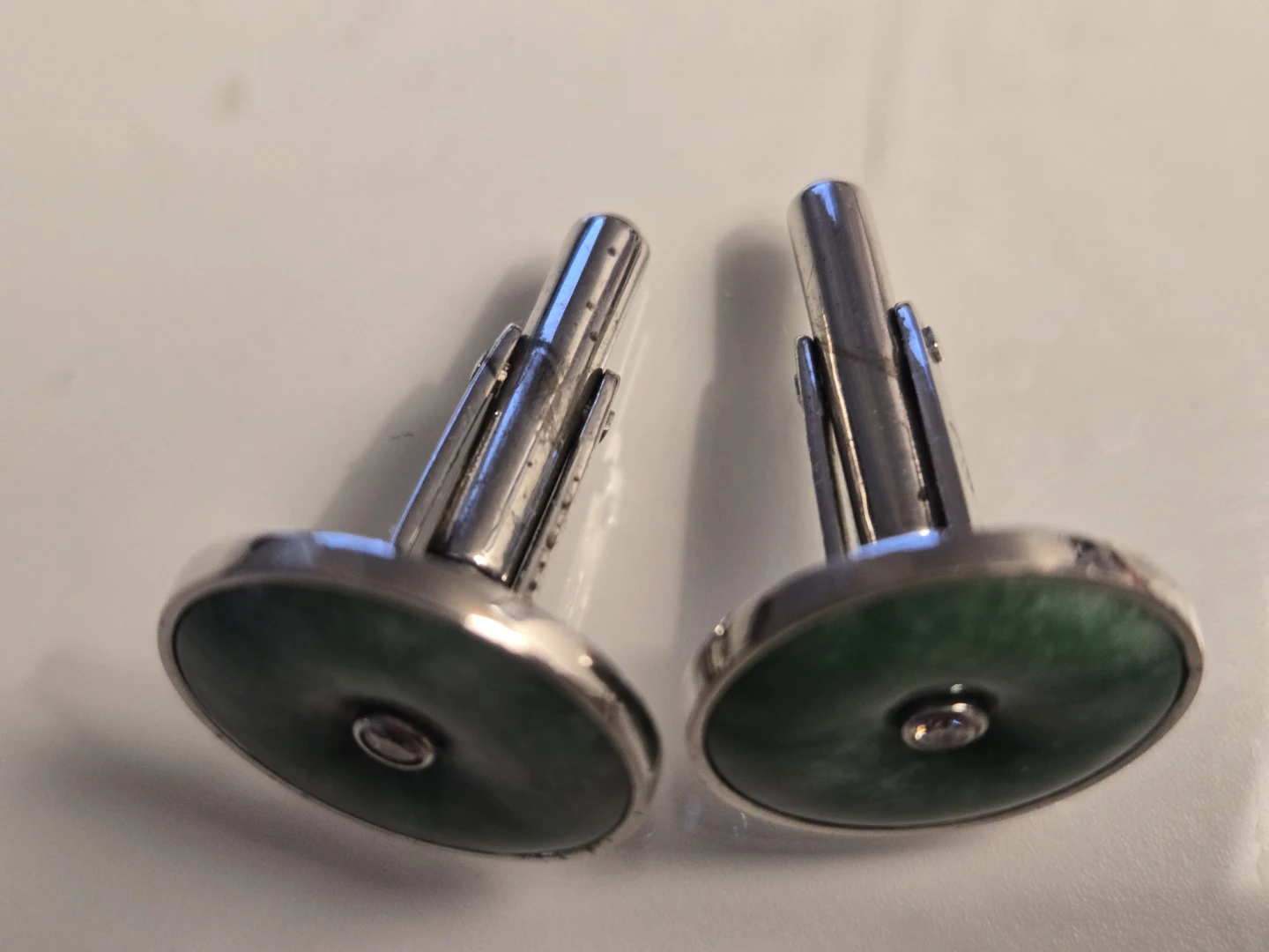 Jade and Diamond Cufflinks - photo 2