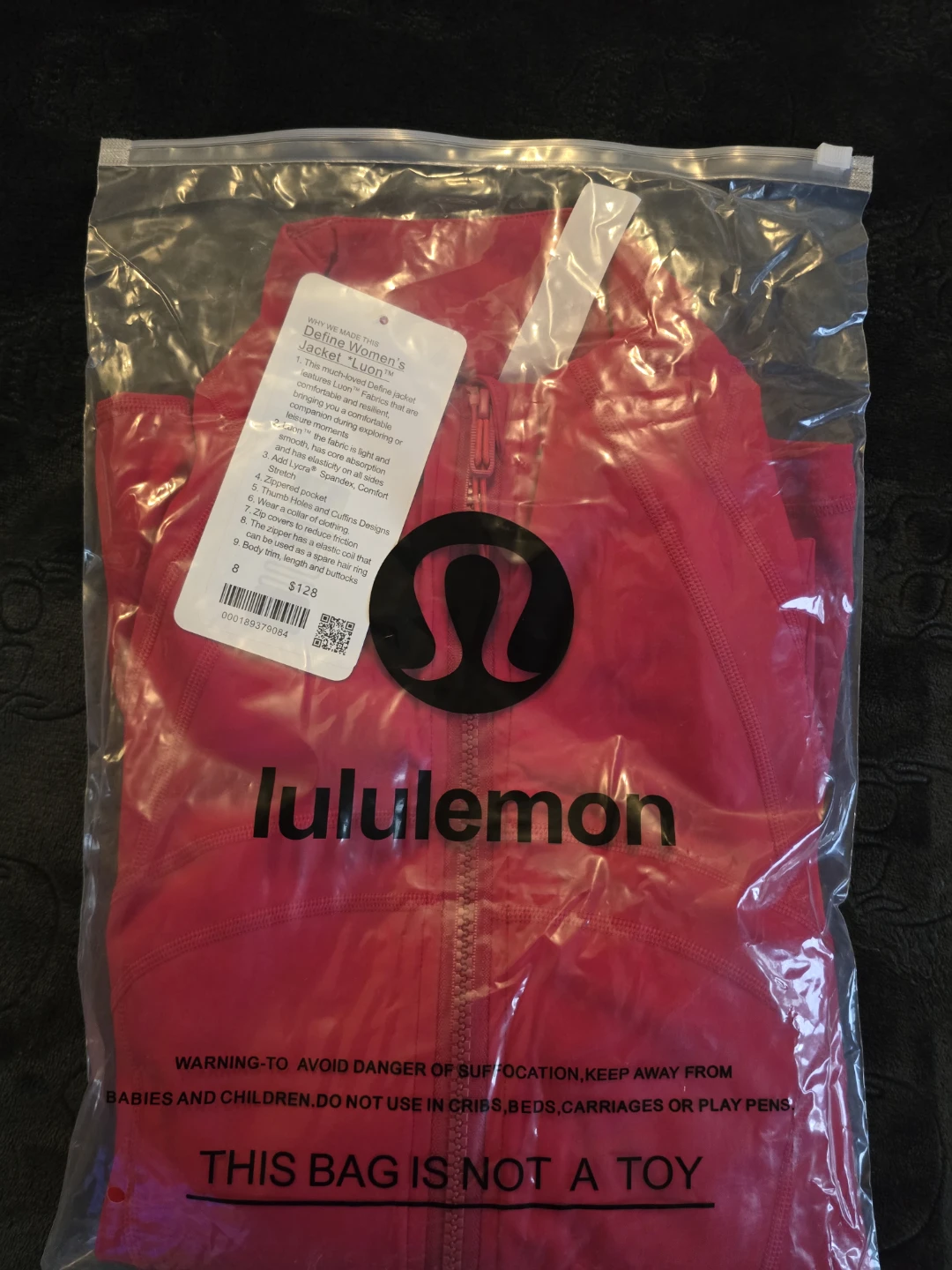 Lululemon Define Women's Jacket Luon Red Size 8