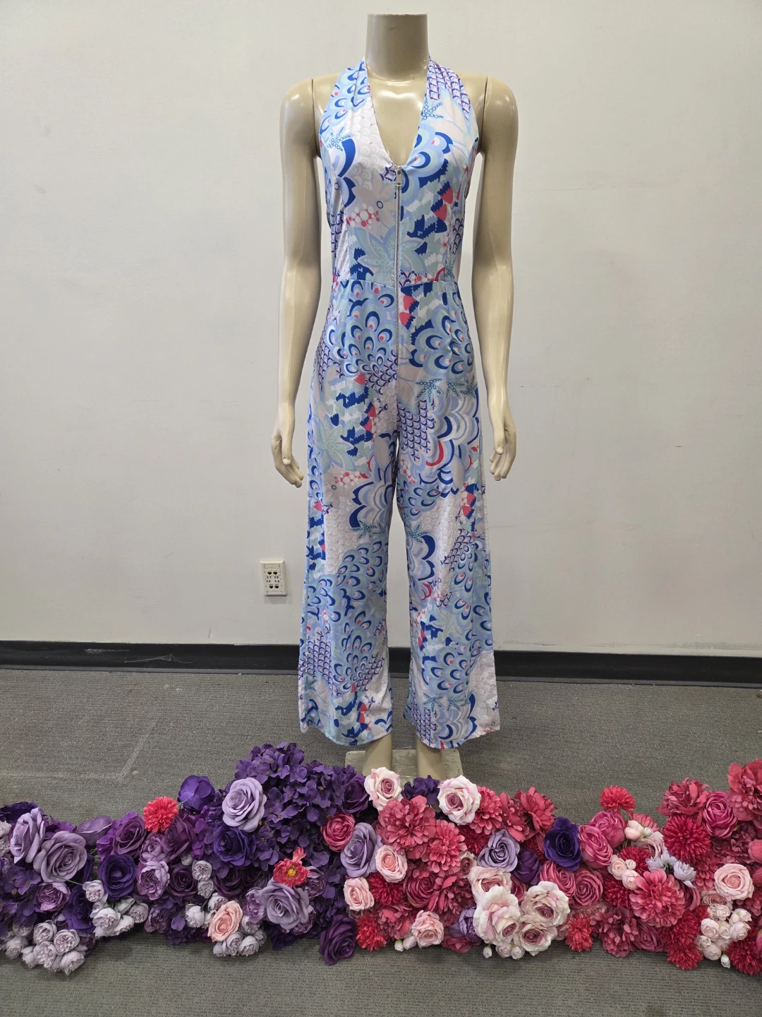 Vintage Halter Neck Jumpsuit new old stock with tag
