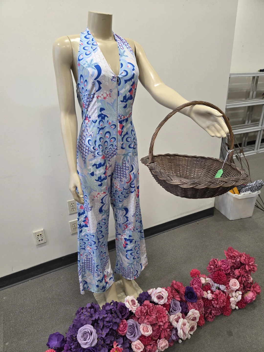 Vintage Halter Neck Jumpsuit new old stock with tag - photo 2
